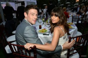 lea michele cory monteith glee