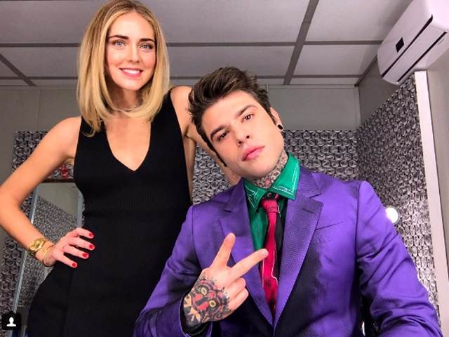 fedez e chiara ferragni a sanremo