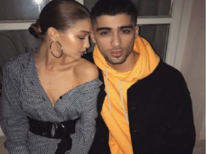 zayn e gigi su instagram