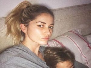 elena santarelli con figlio