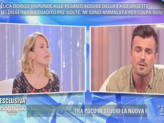 barbara d'urso contro luca dorigo