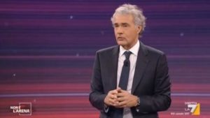 Massimo Giletti a Non è l'Arena su La7