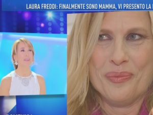 laura freddi piange a domenica live