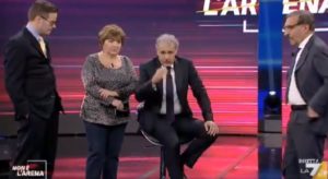 massimo giletti e il malore in diretta a non è l'arena