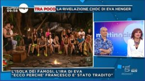 isola a mattino 5 del 30 gennaio 2018