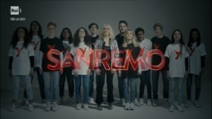 antonella clerici e il cast di sanremo young