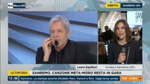 claudio baglioni nella conferenza stampa di sanremo dell'8 febbraio 2018