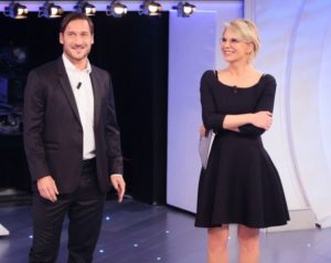 francesco totti ospite a c'è posta per te da maria de filippi