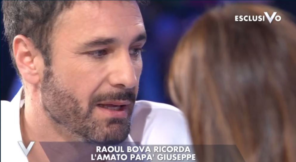 raoul bova piange per il papà