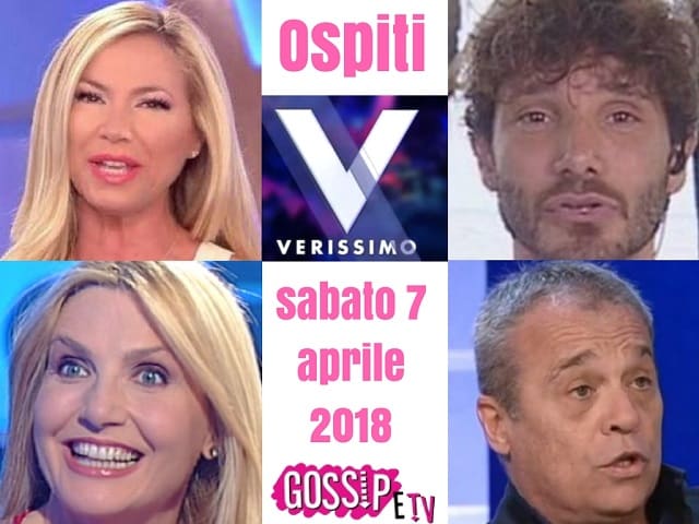 Foto degli ospiti di Verissimo di sabato 7 aprile 2018