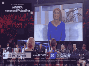 Foto sorpresa Valentina ad Amici 2018 Serale