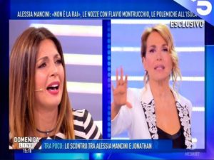 barbara d'urso sbotta a domenica live 