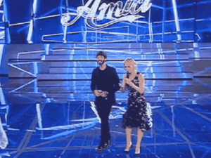 Foto De Martino e De Filippi nel quarto serale di Amici 2018