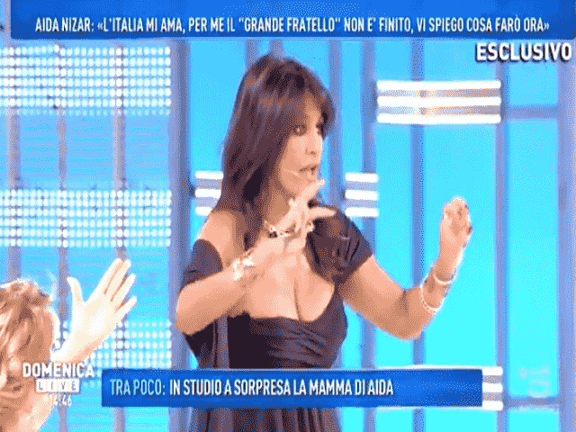 Foto Aida Nizar, ospite a Domenica Live 2018