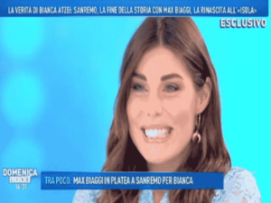 Foto Bianca Atzei ospite a Domenica Live 2018