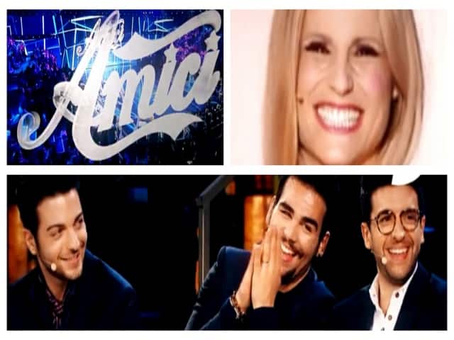 Foto ospiti sesta puntata di Amici 17 Serale di sabato 12 maggio 2018 (Michelle Hunziker ed Il Volo)