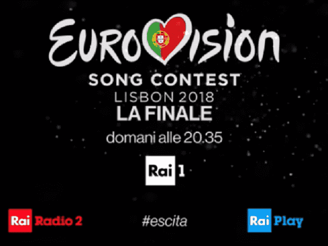 Foto frame promo finale Eurovision Song Contest 2018 su Rai1