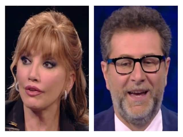 Foto Milly Carlucci intervistata da Fabio Fazio a Che tempo che fa