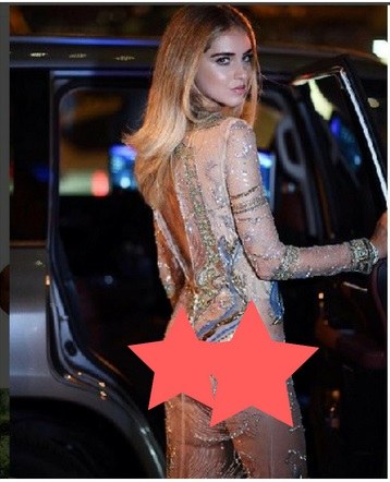 Chiara Ferragni vestito trasparente polemiche