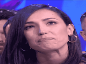 Foto Caterina Balivo piange a Detto Fatto