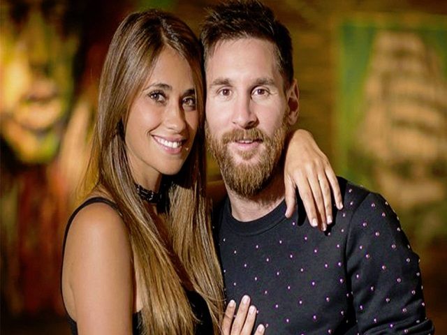 messi e la moglie