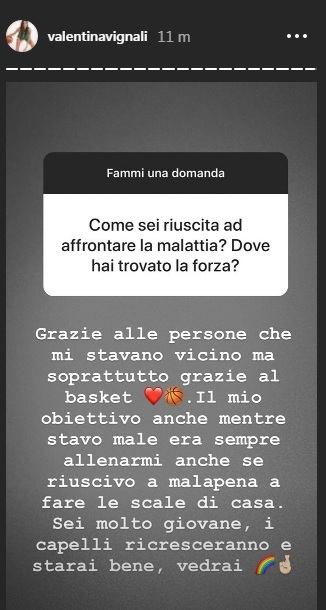 Vignali Valentina cancro stories social