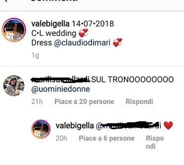 valeria bigella risposte follower