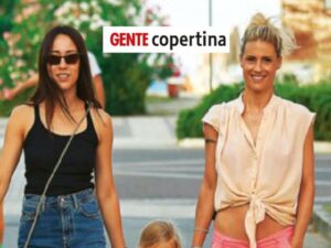 michelle hunziker con la sua famiglia