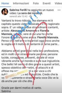 alessandra ringrazia la ferilli