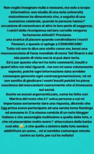 andrew dal corso messaggio instagram
