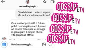 lara a uomini e donne reazione michael