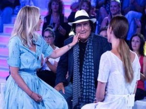 albano a verissimo con la figlia