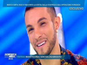 intervista marco carta domenica live