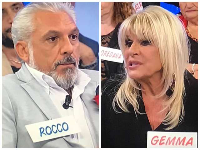 uomini e donne, rocco e gemma del trono over