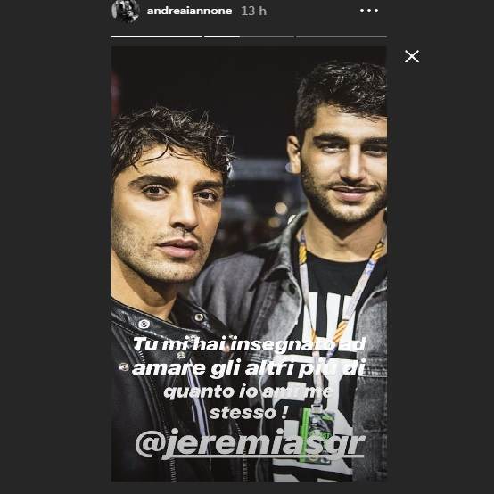 Iannone foto ig Jeremias amici