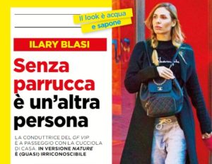 ilary blasi senza trucco e senza parrucca