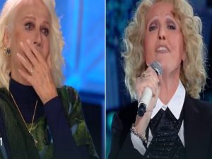 loretta goggi piange imitazione tale e quale show alessandra drusian