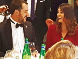 matteo salvini elisa isoardi cena di gala 