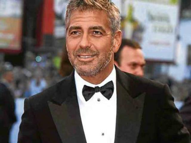 george clooney barba incolta