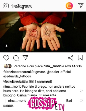 nina moric fabrizio corona 