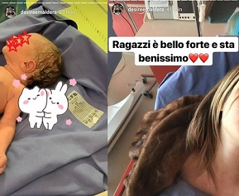 desiree ospedale figlio