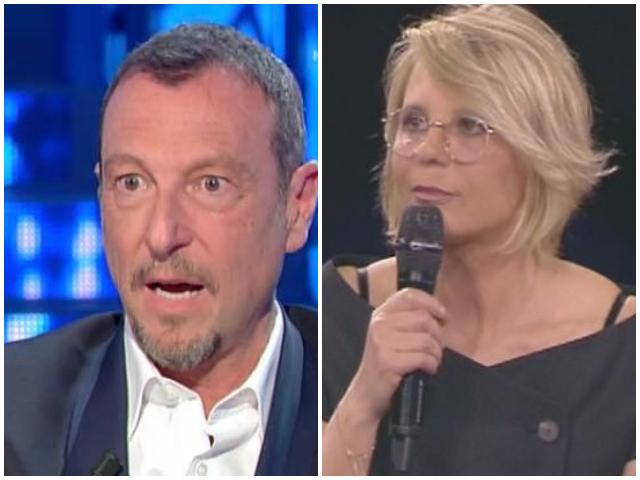 amadeus vs maria de filippi sabato sera