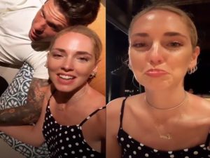 chiara ferragni in lacrime