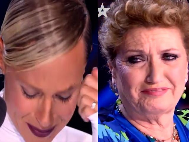 Federica Pellegrini in lacrime italia's got talent