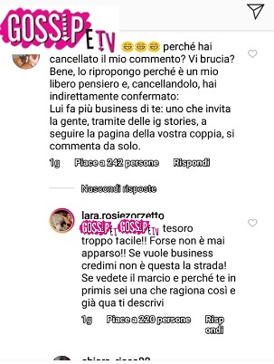 lara zorzetto risposta critiche 