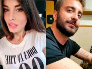 Bianca Atzei insieme alla Iena Stefano Corti