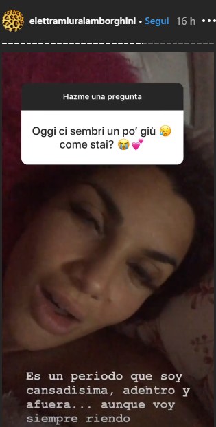 Elettra Lamborghini, aggiornamenti salute e stanchezza