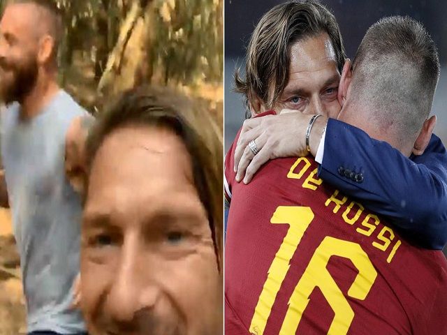 totti e de rossi si allenano a sabaudia