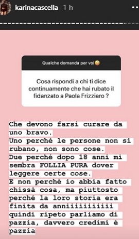 karina stories instagram pazzia