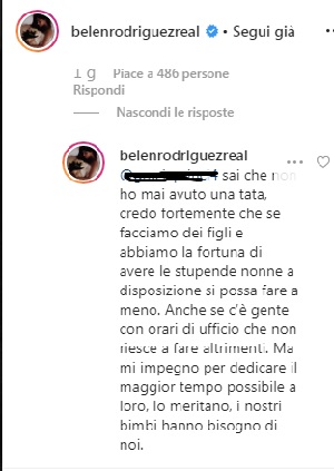 belen figlio nonna